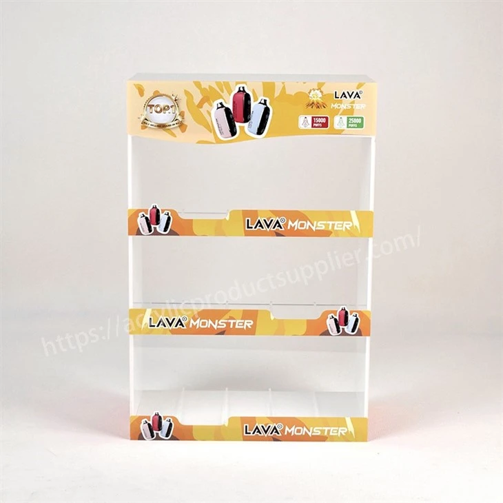 3 Layer Acrylic Smoking Vaper Display Rack