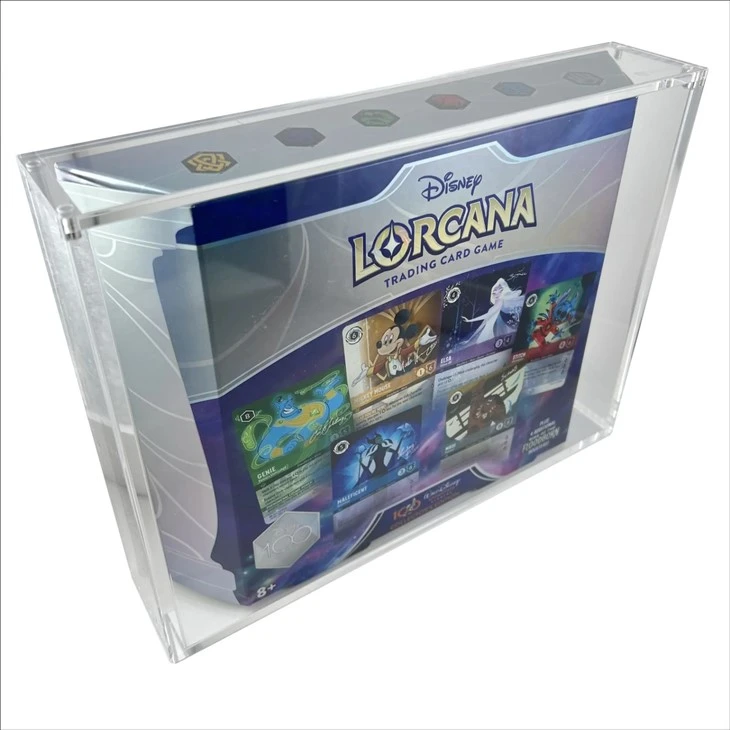 Acrylic Disney Lorcana Disney 100 Collector's Edition Set Display Case Acrylic Disney Lorcana Disney 100 Collector's Edition Set Display Case