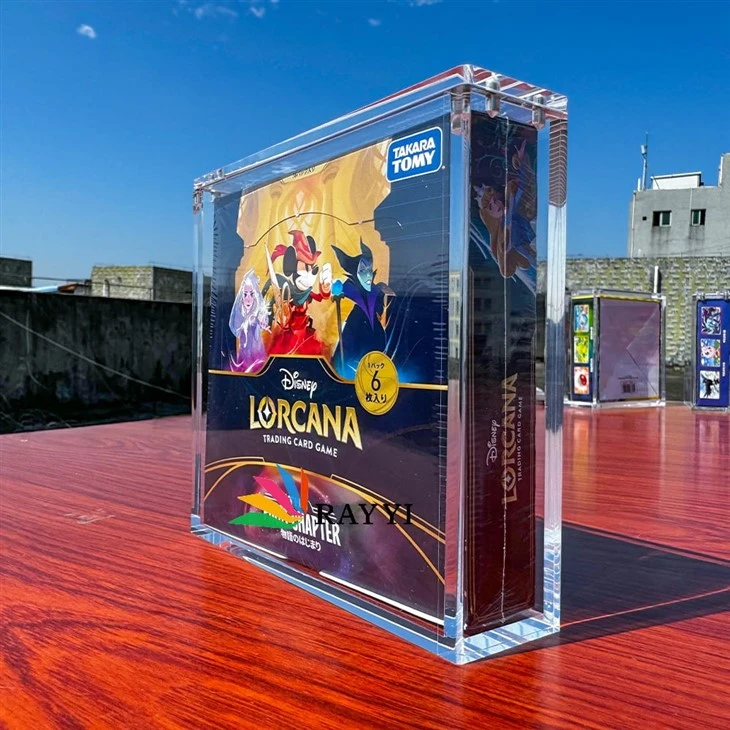 Acrylic Disney Lorcana Booster Box Japanese Display Case Acrylic Disney Lorcana Booster Box Japanese Display Case