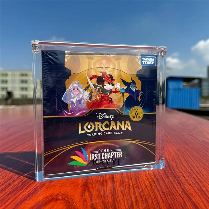 Acrylic Disney Lorcana Booster Box Japanese Display Case Acrylic Disney Lorcana Booster Box Japanese Display Case