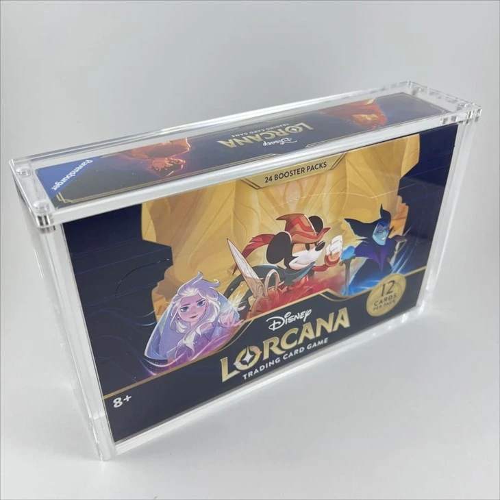 Acrylic Disney Lorcana Booster Box Japanese Display Case Acrylic Disney Lorcana Booster Box Japanese Display Case