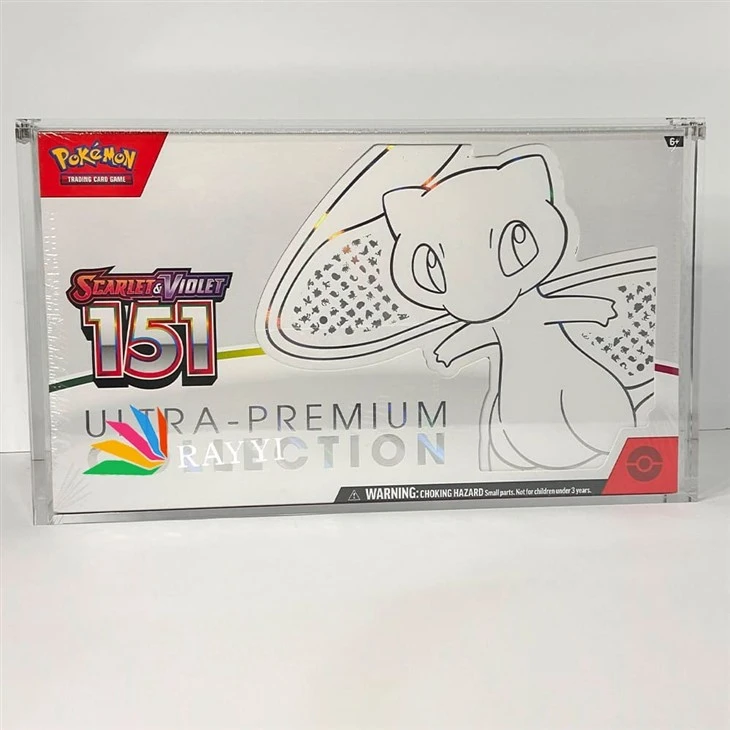 Acrylic Display Case For Pokemon Traditional Chinese 5th Anniversary Premium Card Set Box Acrylic Display Case For Pokemon Traditional Chinese 5th Anniversary Premium Card Set Box