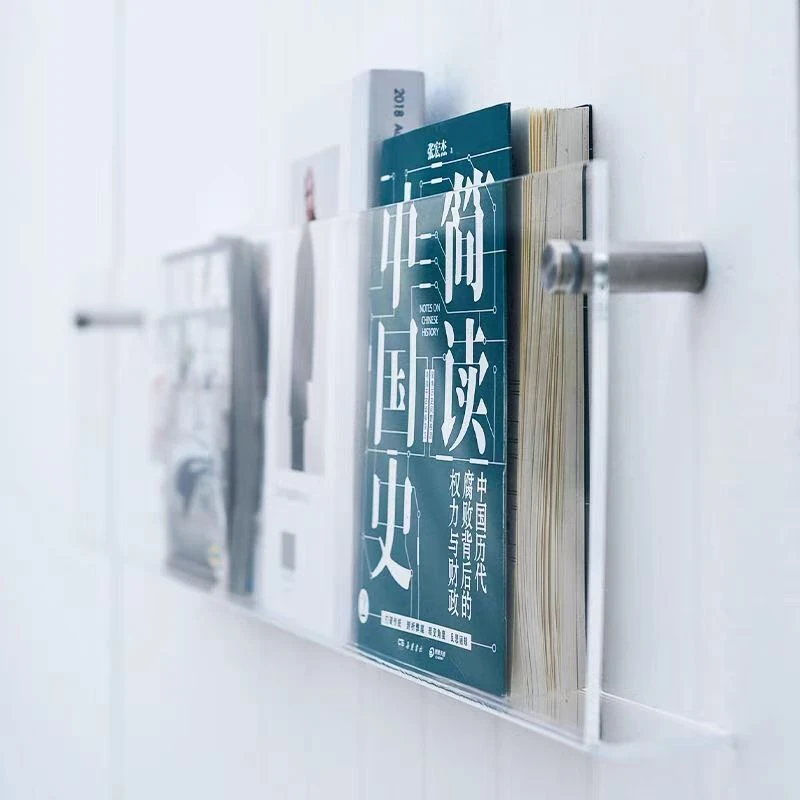Acrylic & Plexiglass Magazine Display Wall Racks Acrylic & Plexiglass Magazine Display Wall Racks