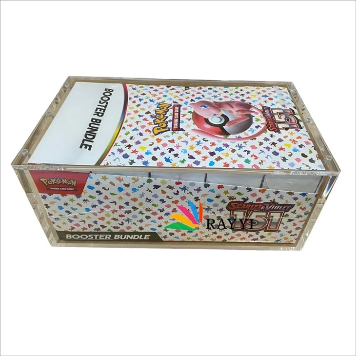 Acrylic Pokemon Booster Bundle Kit Build & Battle Display Case