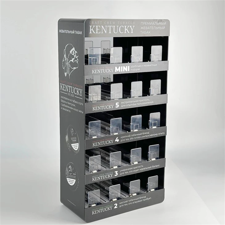 LED Black Acrylic 5-Layer Nicotine Pouch Display LED Black Acrylic 5-Layer Nicotine Pouch Display