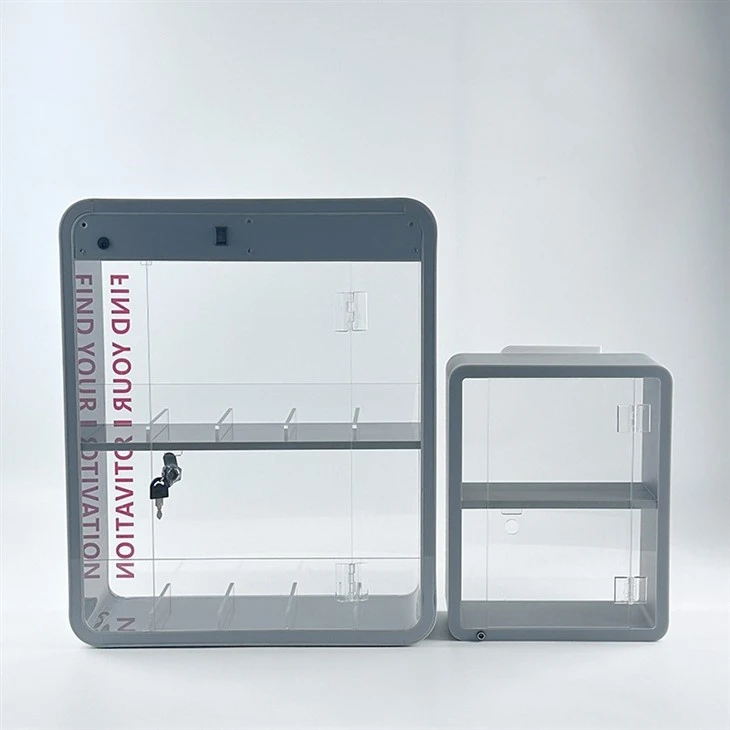 Led Counter Acrylic Smoke Cigarette Display Stand With Lock Led Counter Acrylic Smoke Cigarette Display Stand With Lock