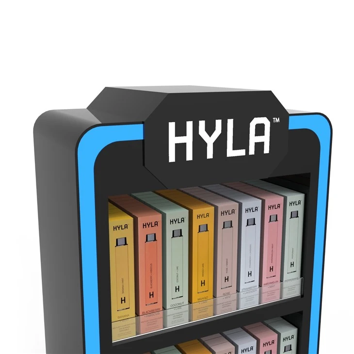 Lockable Countertop Acrylic Vape Display Case With LED