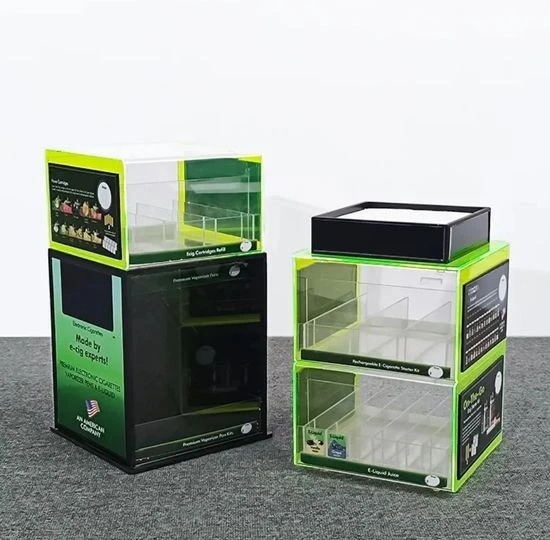 New Customize Floor Acrylic Vape Electronic Cigarette Display Stand For Store