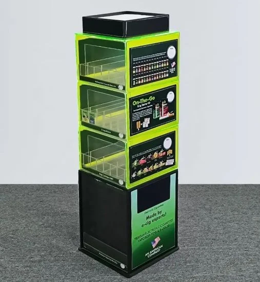 New Customize Floor Acrylic Vape Electronic Cigarette Display Stand For Store