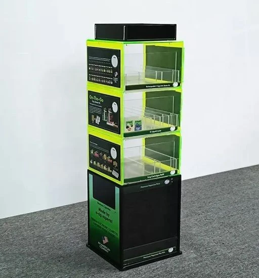 New Customize Floor Acrylic Vape Electronic Cigarette Display Stand For Store