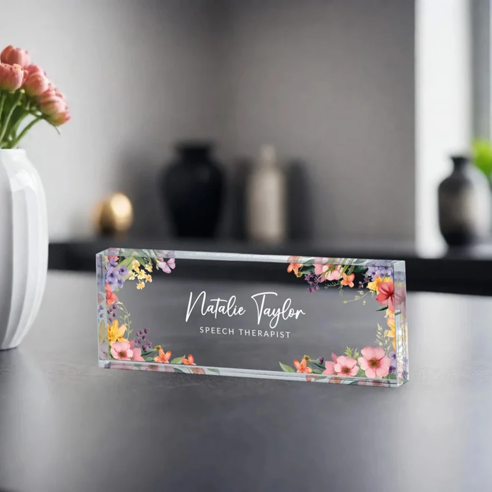 UV Print Logo Clear Acrylic Block UV Print Logo Clear Acrylic Block