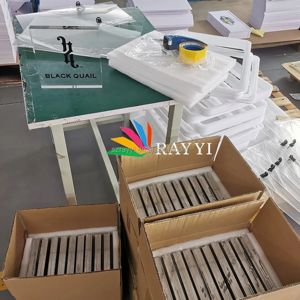 UV Print Logo Clear Acrylic Block