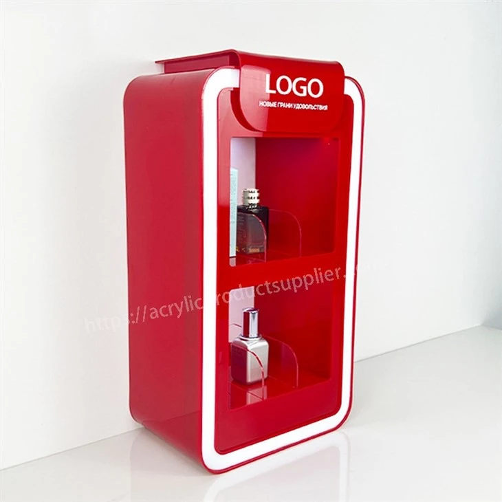 Red Acrylic Cigarette CBD Oil Display Stand With LED Red Acrylic Cigarette CBD Oil Display Stand With LED