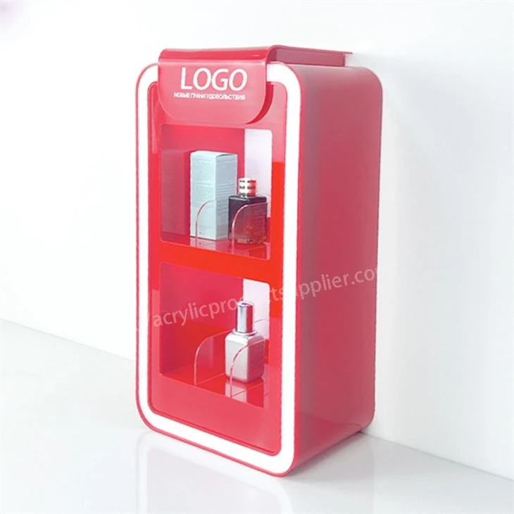Red Acrylic Cigarette CBD Oil Display Stand With LED Red Acrylic Cigarette CBD Oil Display Stand With LED
