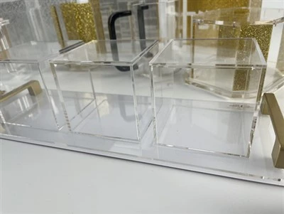 Acrylic Kosher Pastry Box With Tray