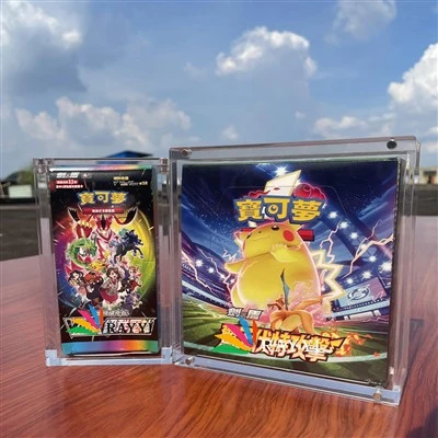 Acrylic Pokemon Japanese Booster Box Display Case