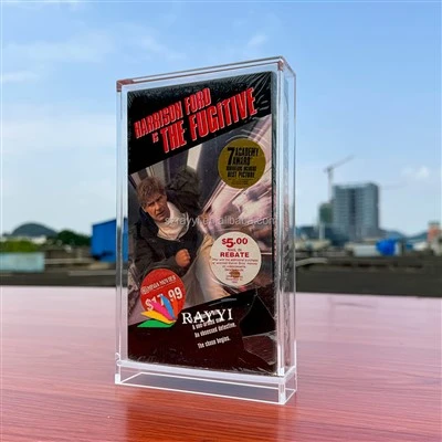 Clear Acrylic VHS Cassette Display Case
