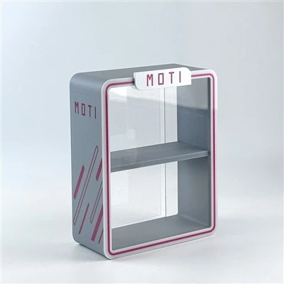 Led Counter Acrylic Smoke Cigarette Display Stand With Lock
