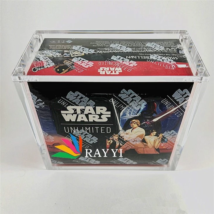 Star Wars Unlimited TCG Booster Box Acrylic Display Protector Case Star Wars Unlimited TCG Booster Box Acrylic Display Protector Case
