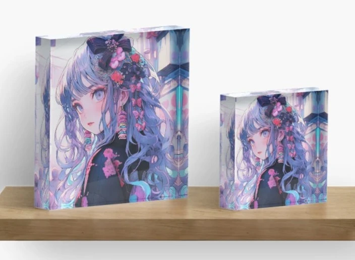UV Print Logo Clear Acrylic Block UV Print Logo Clear Acrylic Block
